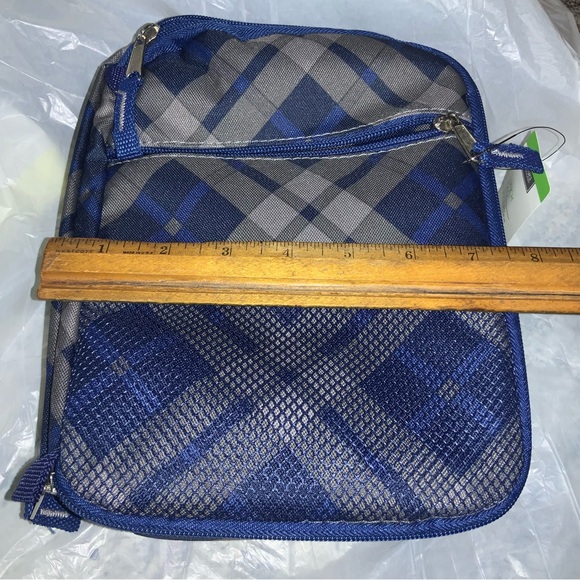 Plaid Insulated Lunchbox With Zipper Pouch New - Picture 3 of 10